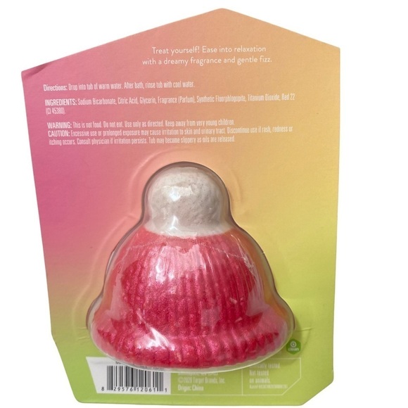 Target Holiday Bell Bath Bomb 4.9 oz Sweet Lemons Ripe Berries - Picture 2 of 4